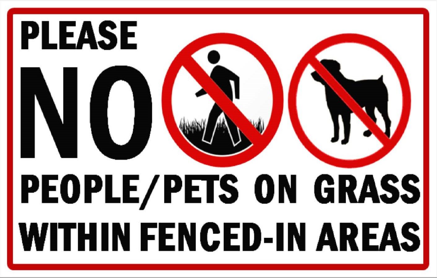 Grass Growing Sign - 2